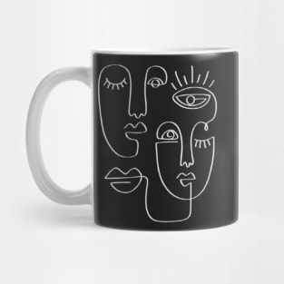 HowTo. One Line Faces Mug